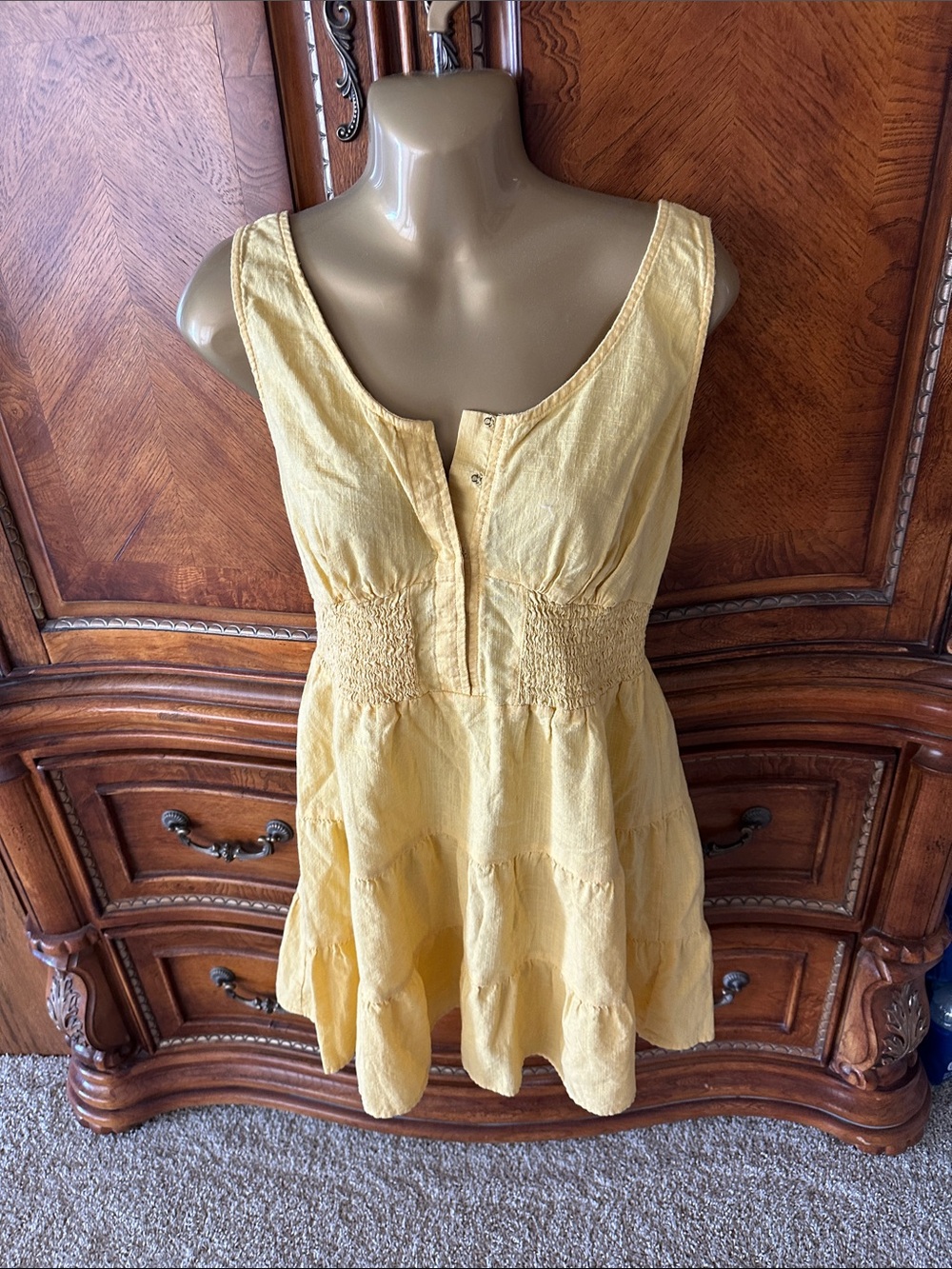 Arizona Jean Company Yellow Midi Dress
